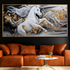 Dreamy Stallion Crystal Glass Painting for Wall Art